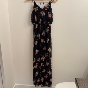 ⭐️GUC floral back detail maxi dress